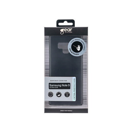 Samsung Galaxy Note 9 GEAR Semi-Gjennomsiktig Fleksibelt Plast Deksel - Svart
