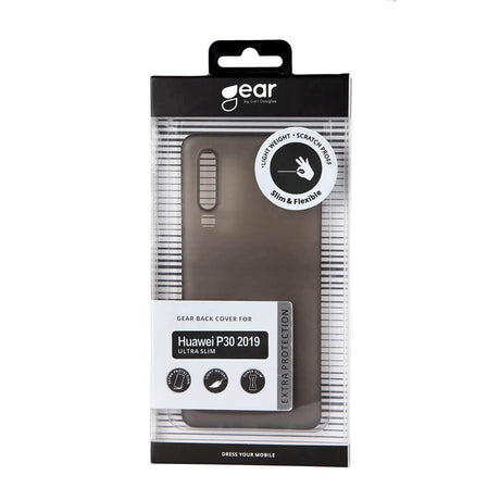 Huawei P30 GEAR Semi-Gjennomsiktig Fleksibelt Plast Deksel - Svart
