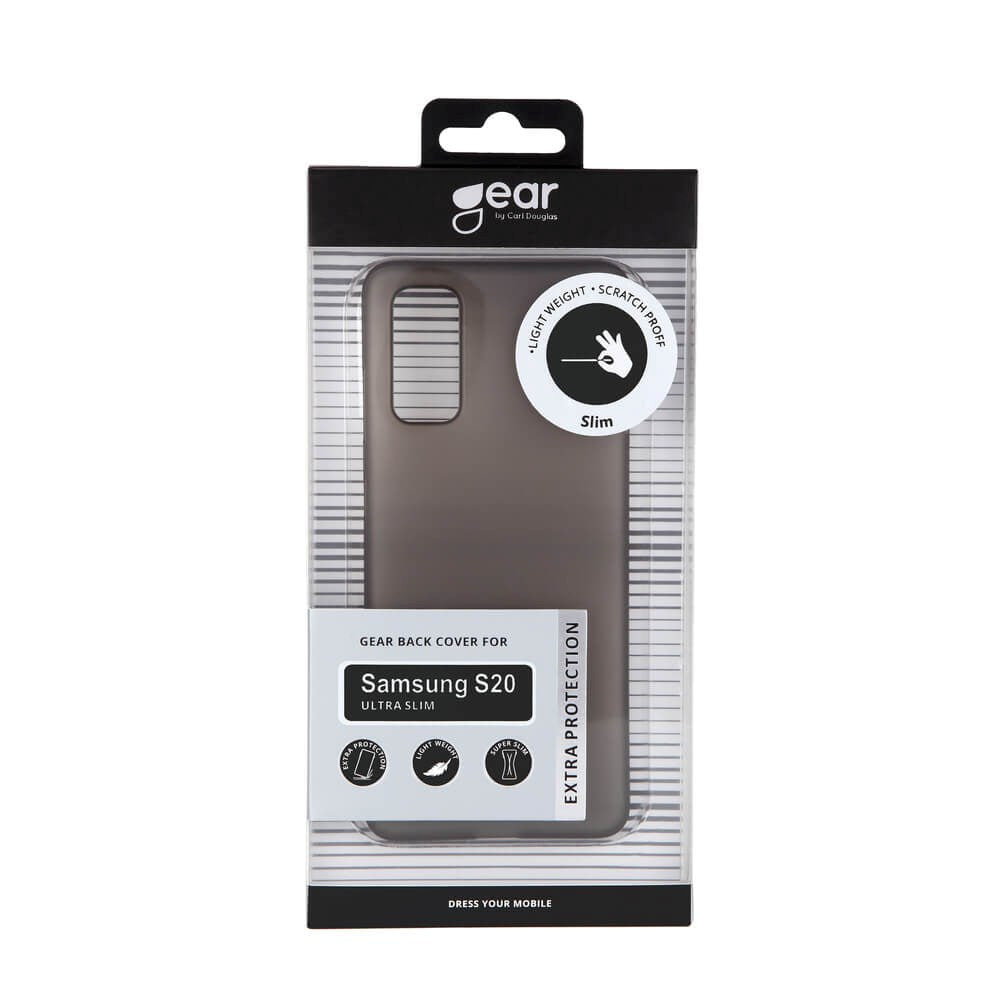 Samsung Galaxy S20 GEAR Semi-Gjennomsiktig Fleksibelt Plast Deksel - Svart