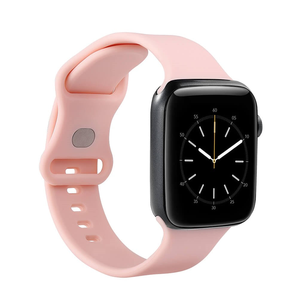 Apple Watch (38/40/SE/41/42mm) GEAR Silikon Klokkearmbånd - Rosa