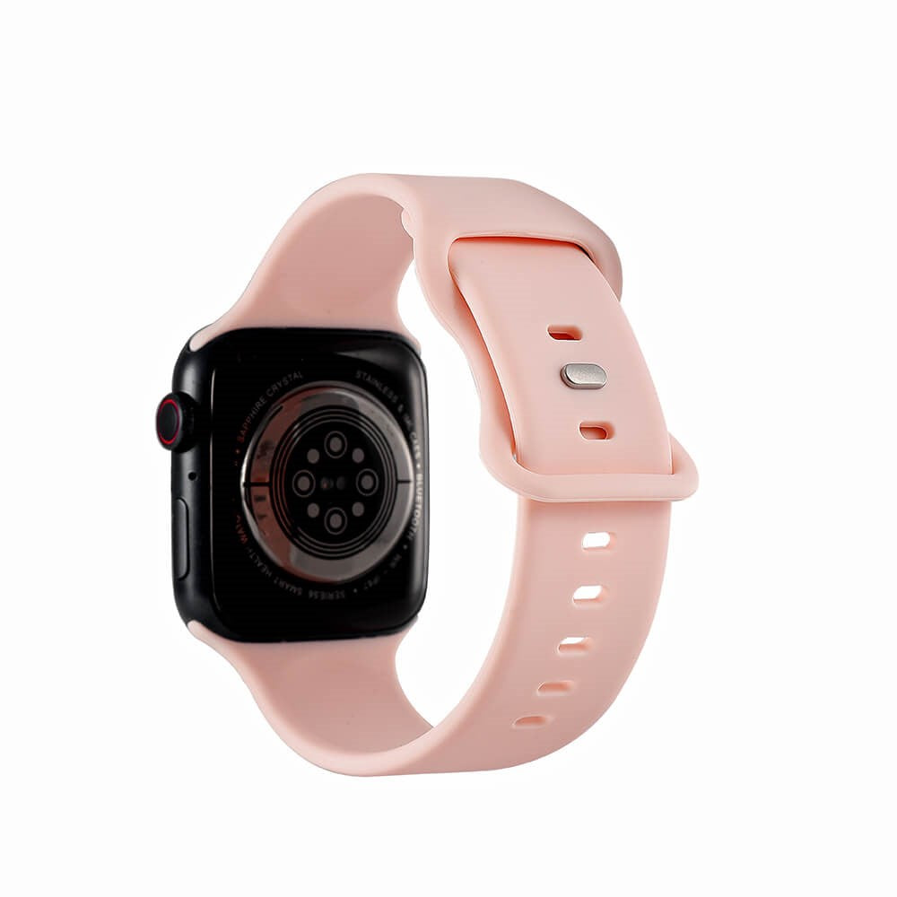 Apple Watch (38/40/SE/41/42mm) GEAR Silikon Klokkearmbånd - Rosa