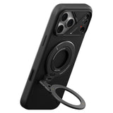 AULUMU 2-i-1 Magnetisk Fingerring / Mobilstativ - 360° Roterbar - MagSafe Kompatibel - Svart