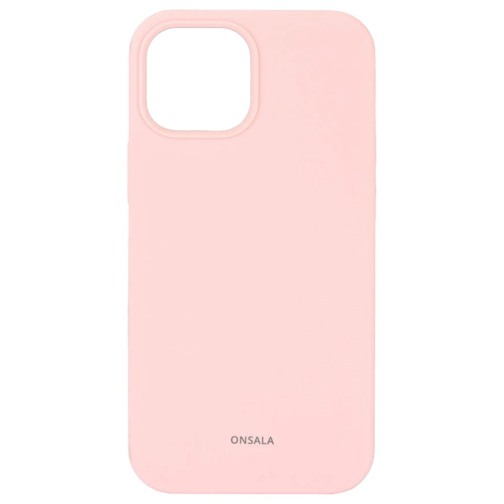 iPhone 13 Mini GEAR Onsala Collection Liquid Silicone Bakdeksel - Chalk Pink