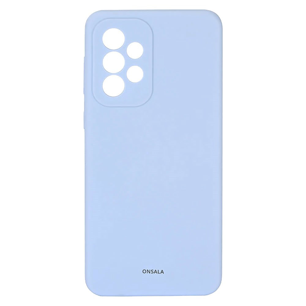 Samsung Galaxy A03 GEAR Onsala Collection Liquid Silicone Bakdeksel - Light Blue