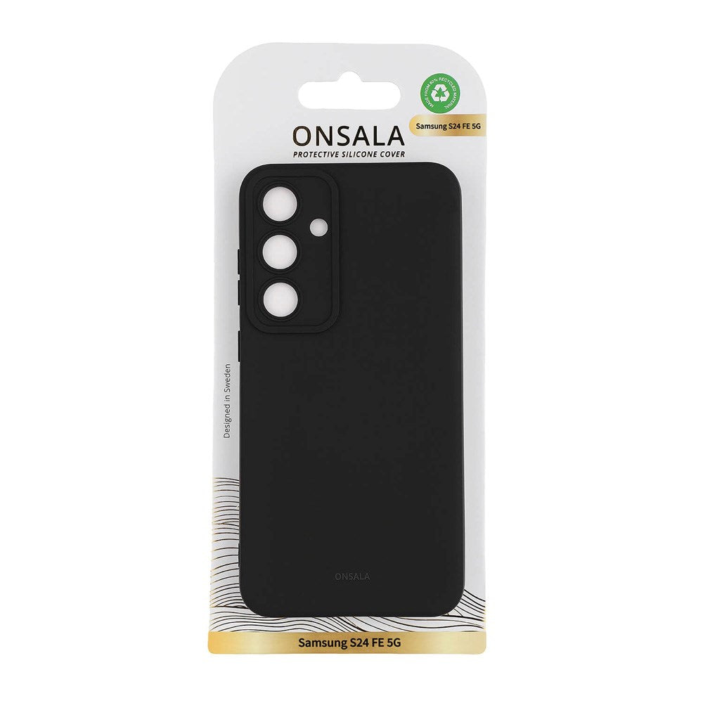 GEAR ONSALA Silikon Deksel - Samsung Galaxy S24 FE - Svart