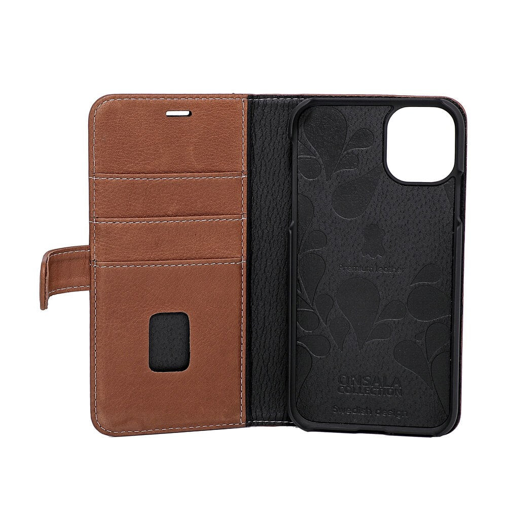 iPhone 11 GEAR Onsala Collection Wallet Skinndeksel med Lommebok - Brun