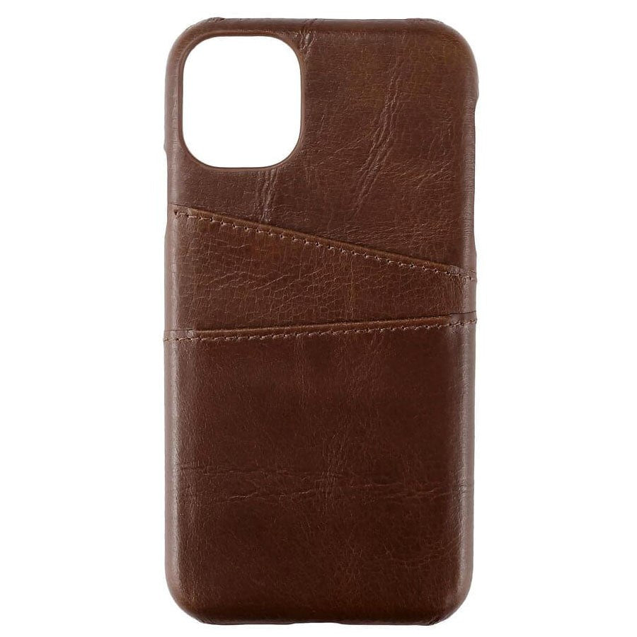 iPhone 11 GEAR Onsala Collection Mobil Deksel m. Kortholder / Skinn - Brun