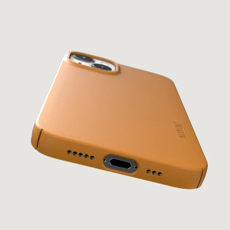 Nudient Thin Case V3 iPhone 13 Deksel - Saffron Yellow