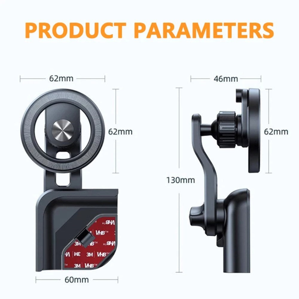 Tesla Model 3 / Model Y Magnetisk Mobilholder for Tesla berøringsskjermer - Svart