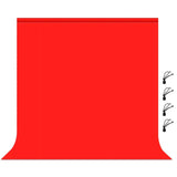 Fotobakgrunn m. Klemme – 2 x 2 m – Rød