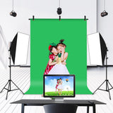 Fotobakgrunn med T-Stativ & Tilbehør - 1 x 2 m - Grønn