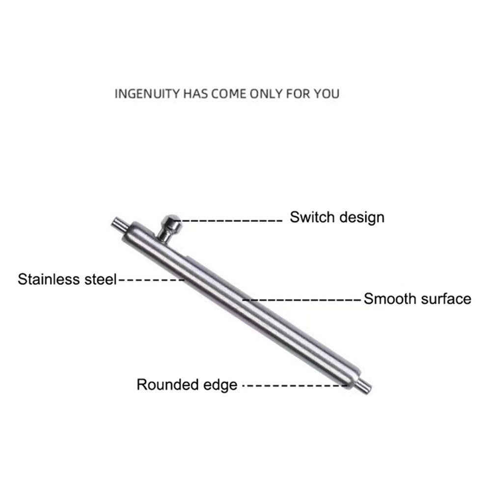 14mm Quick Release Metallpinner for Smartklokke - 2 stk.
