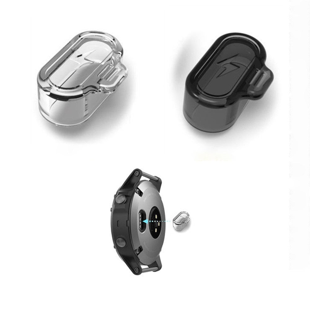 Silikon Støvbeskyttelsesplugg til Garmin Forerunner 955 / 255 / 255S - Gjennomsiktig
