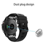 Silikon Støvbeskyttelsesplugg til Garmin Forerunner 955 / 255 / 255S - Svart