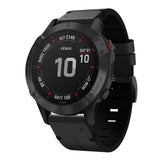 Universal Garmin 22mm QuickFit  Skinn Reim - Sort