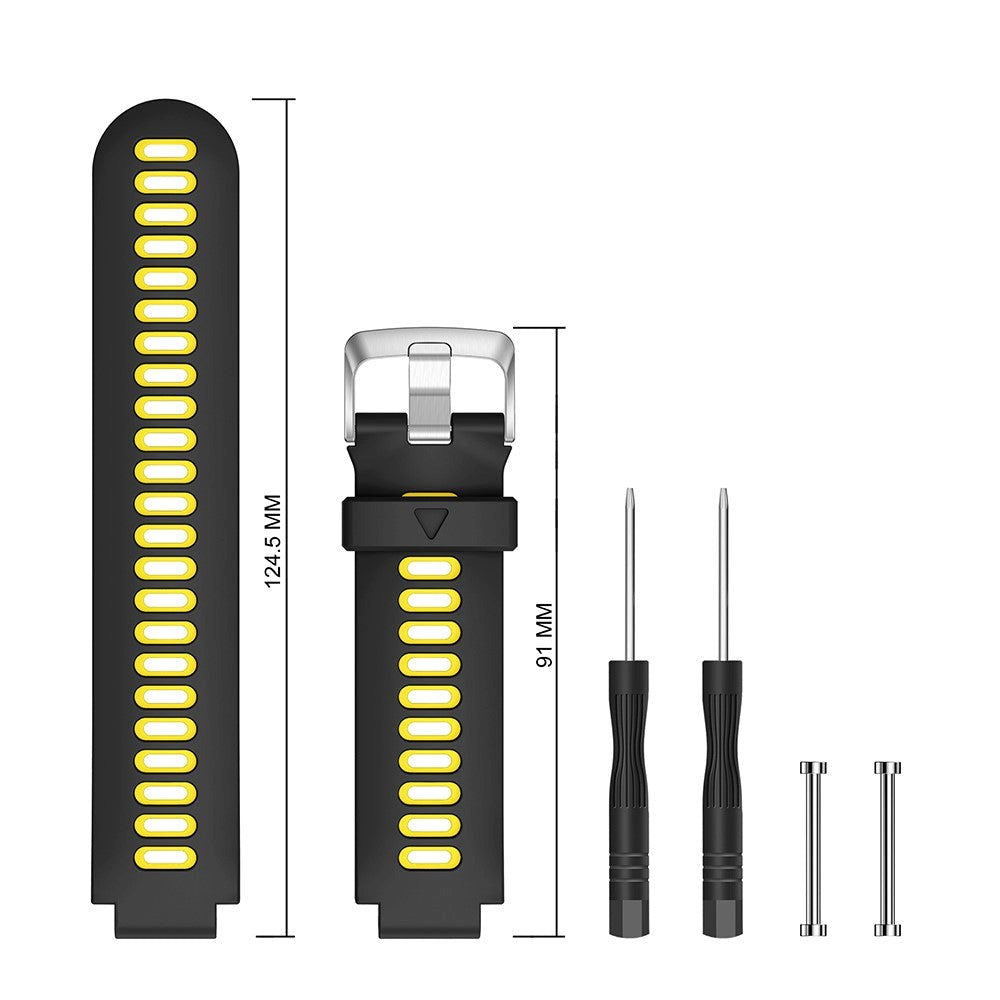 Universal Garmin Forerunner Interlaced Reim Svart / Gul