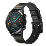 Smartwatch Universell (22mm) PU Skinnreim - Svart