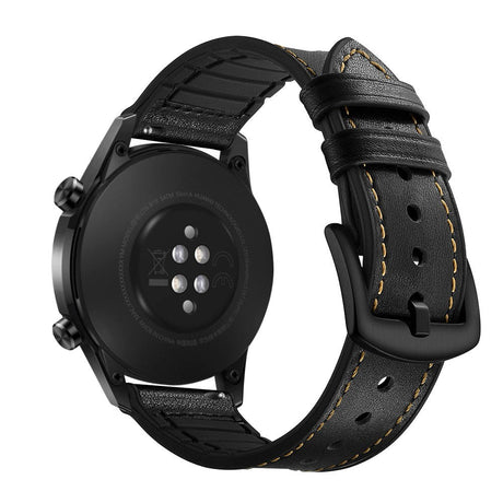 Smartwatch Universell (22mm) PU Skinnreim - Svart