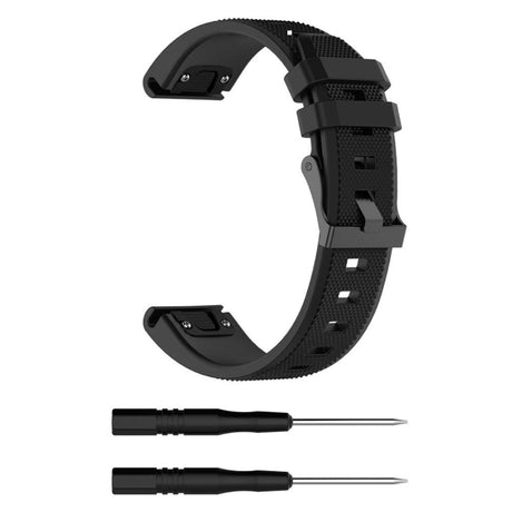 Universal Garmin Riflet Silikon 22mm QuickFit Reim - Svart