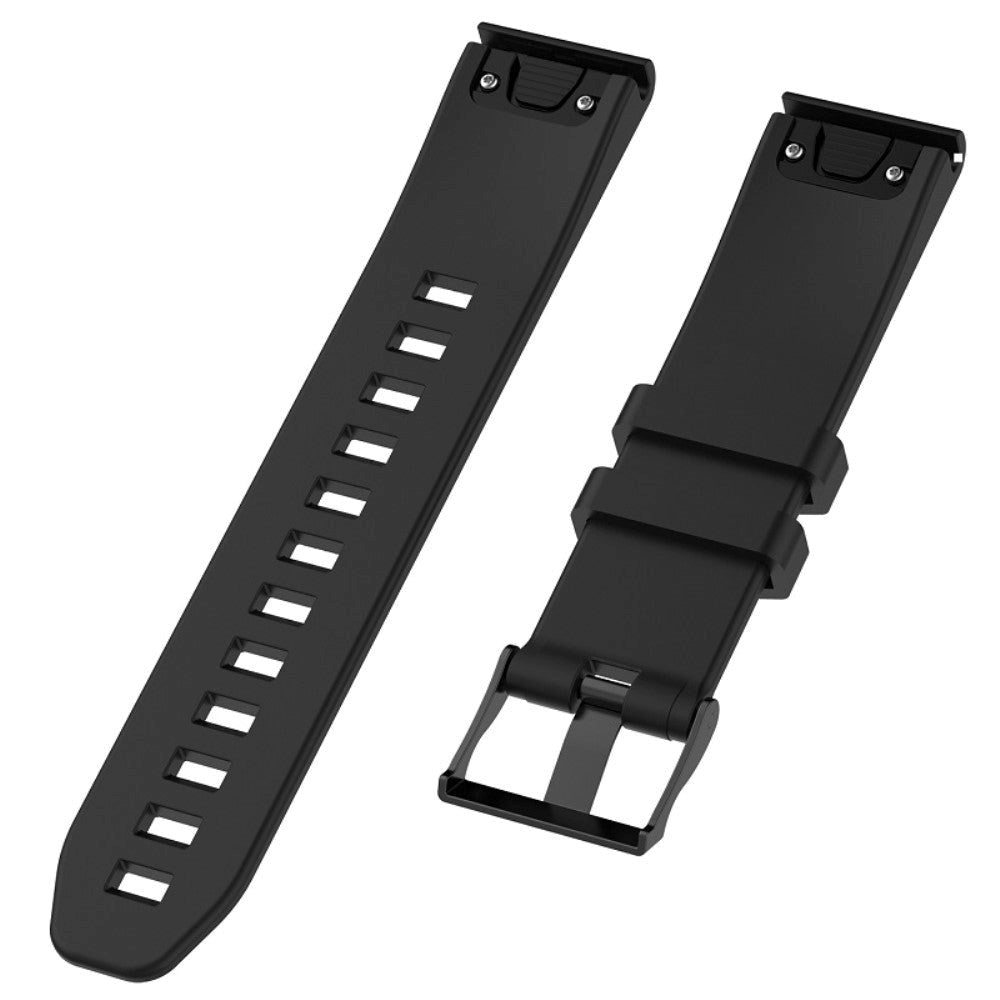 Universal Garmin Riflet Silikon 22mm QuickFit Reim - Svart