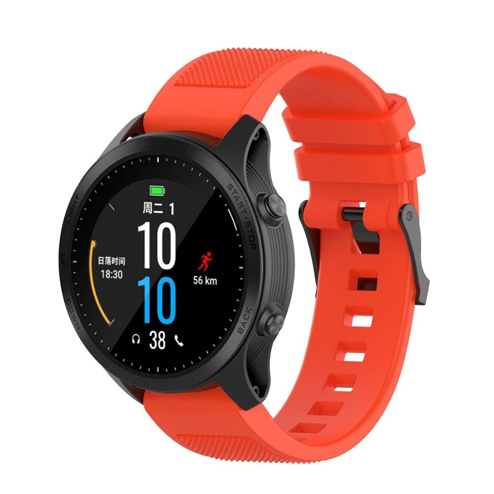 Universal Garmin Riflet Silikon 22mm QuickFit Reim - Oransje