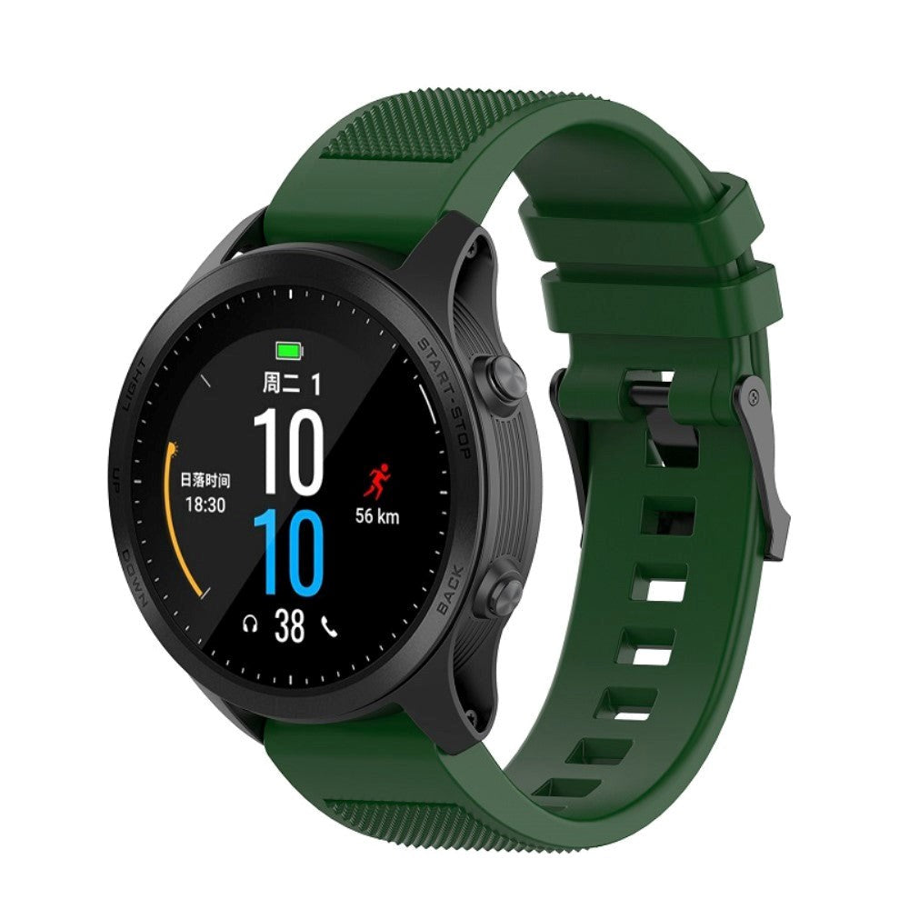 Universal Garmin Riflet Silikon 22mm QuickFit Reim - Militær Grønn