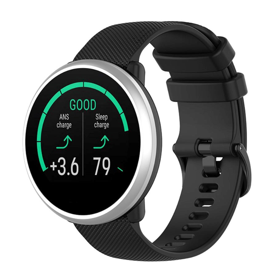 Smartwatch Silikon Reim (20mm) Prikkete - Svart