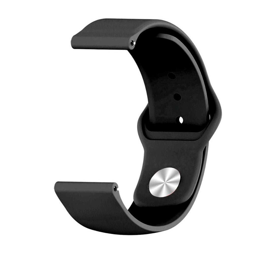 Smartwatch Buckle Silikon Reim (22mm) - Svart