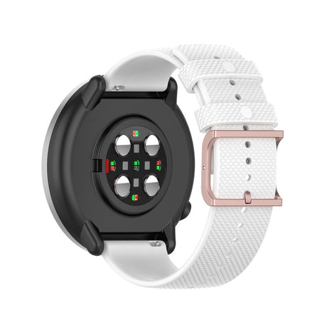 Smartwatch Silikon Reim (20mm) Rutete - Hvit