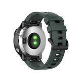 Universal Garmin 20mm QuickFit Neutral Silikon 20mm QuickFit Reim inkl. Skrutrekkere - Grønn / Sort