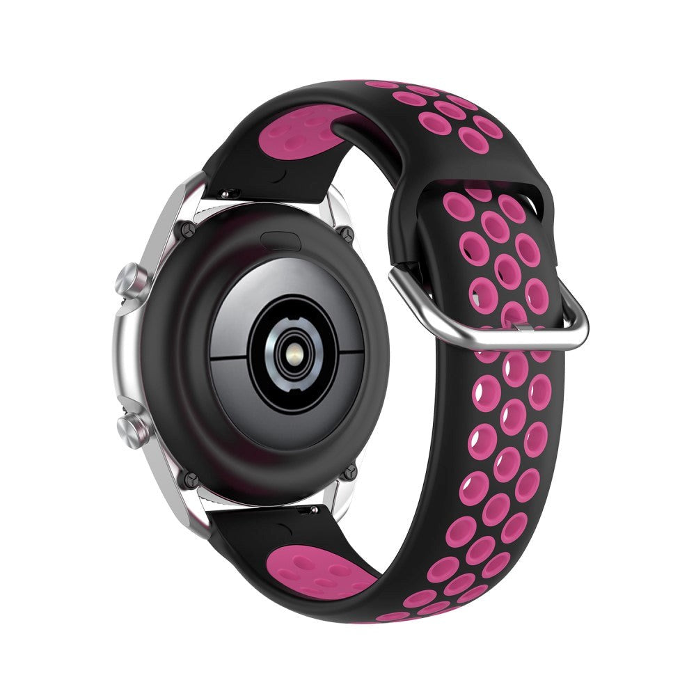 Universal Smartwatch To-Farget Silikon Reim (20mm) - Sort / Rosa