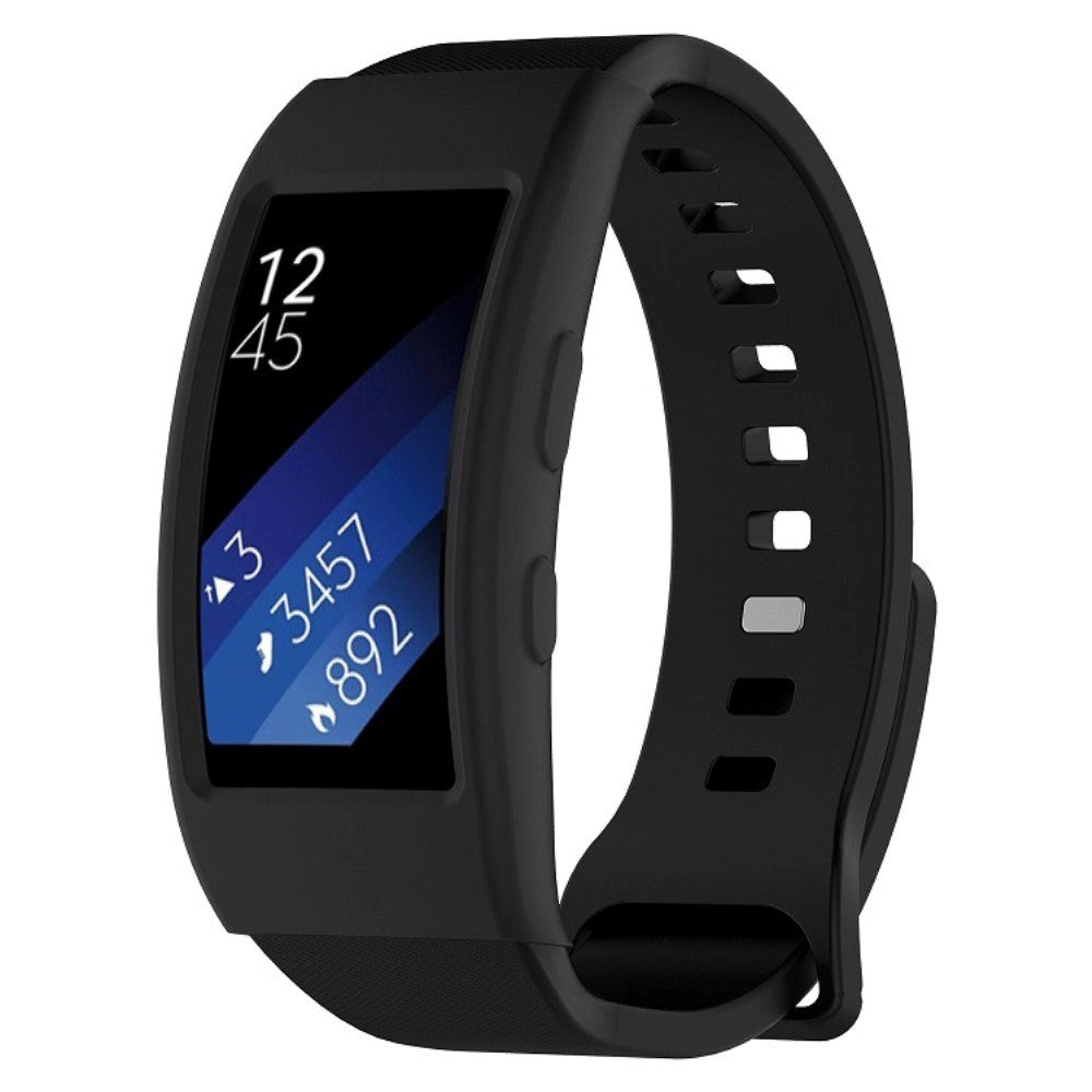 Samsung Gear Fit2 Pro Silikon Deksel - Sort