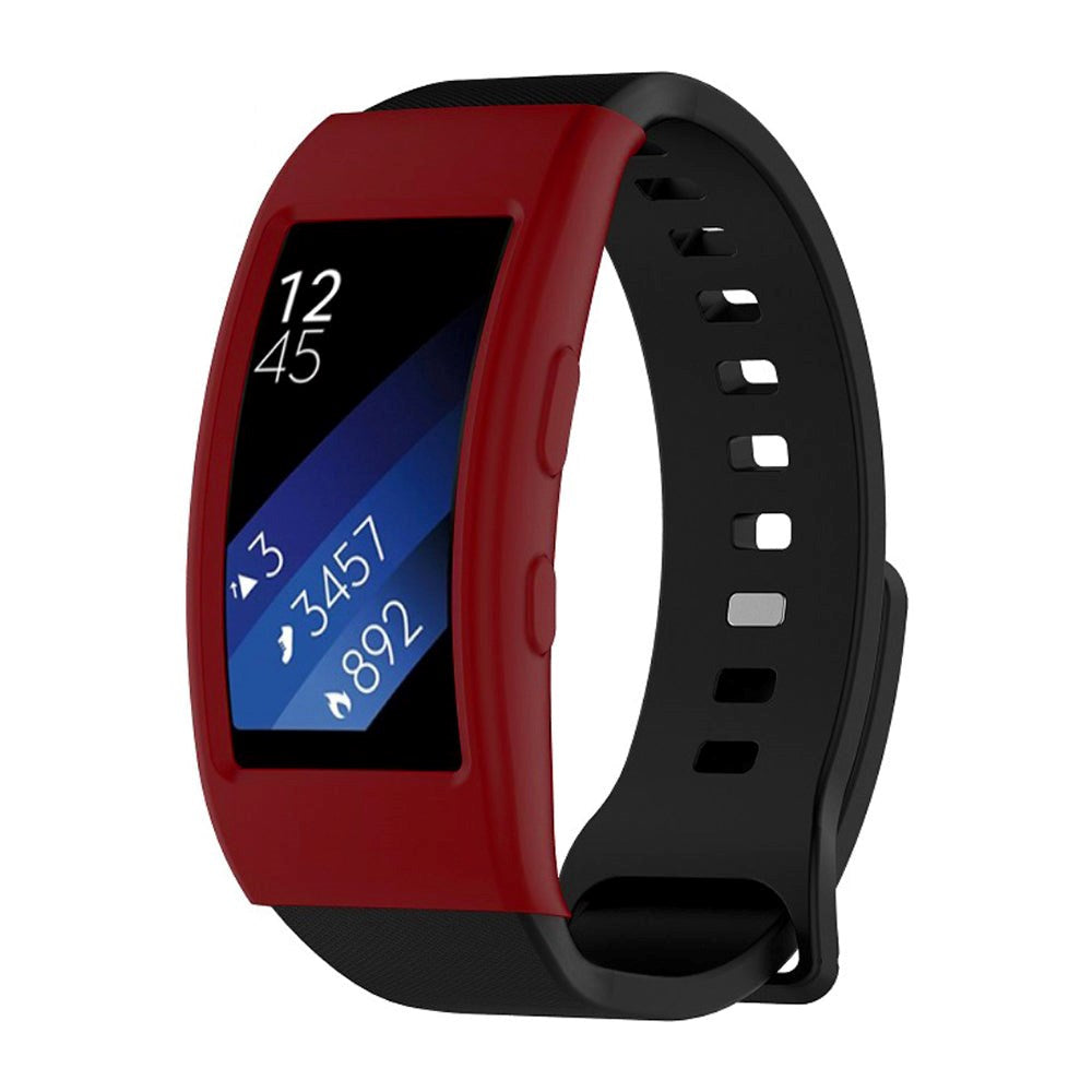 Samsung Gear Fit2 Pro Silikon Deksel - Smartklokke - Rød