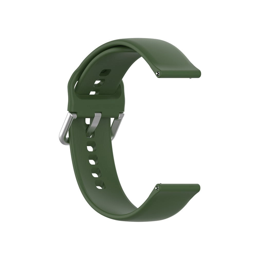 Smartklokke Silikon Reim (22mm) - Buckle - Militærgrønn - Size L