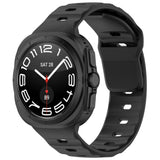 Samsung Galaxy Watch Ultra 47mm Watch Band Adjustable Silicone Wrist Strap - Black