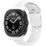 Samsung Galaxy Watch Ultra 47mm Watch Band Adjustable Silicone Wrist Strap - White