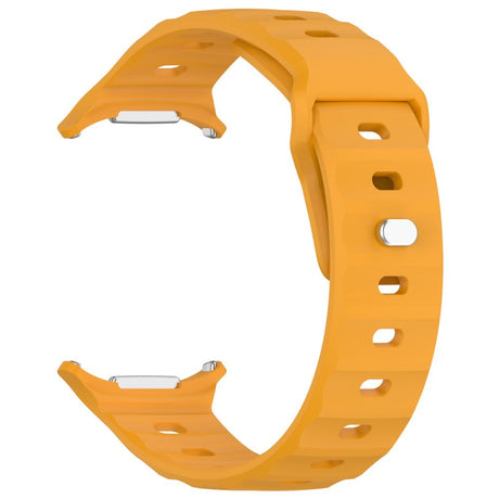 Samsung Galaxy Watch Ultra 47mm Watch Band Adjustable Silicone Wrist Strap - Yellow