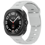 Samsung Galaxy Watch Ultra 47mm Watch Band Adjustable Silicone Wrist Strap - Light Grey