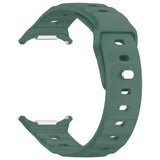 Samsung Galaxy Watch Ultra 47mm Watch Band Adjustable Silicone Wrist Strap - Dark Green