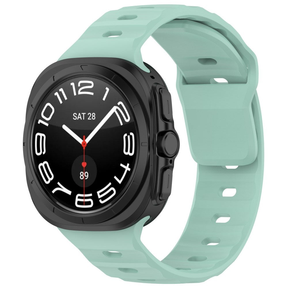 Samsung Galaxy Watch Ultra 47mm Watch Band Adjustable Silicone Wrist Strap - Teal