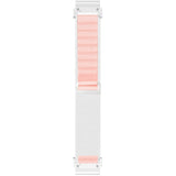Universal Garmin 22mm QuickFit EIDERWOOD Nylon Remm - Hvit / Rosa