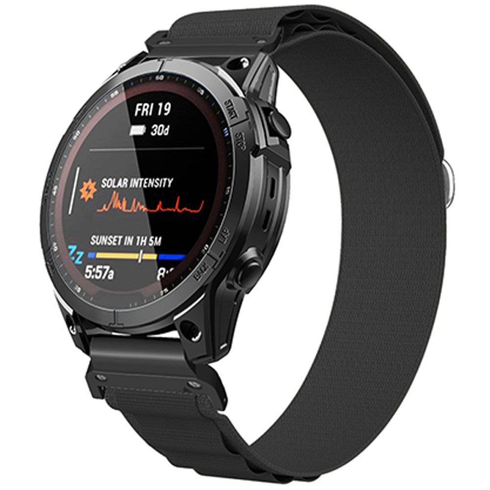 Universal Garmin 26mm Nylon Remm - Svart
