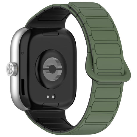 Xiaomi Smart Band 9 Pro / 8 Pro Tofarget Magnetisk Fleksibel Plast Rem - Grønn / Svart