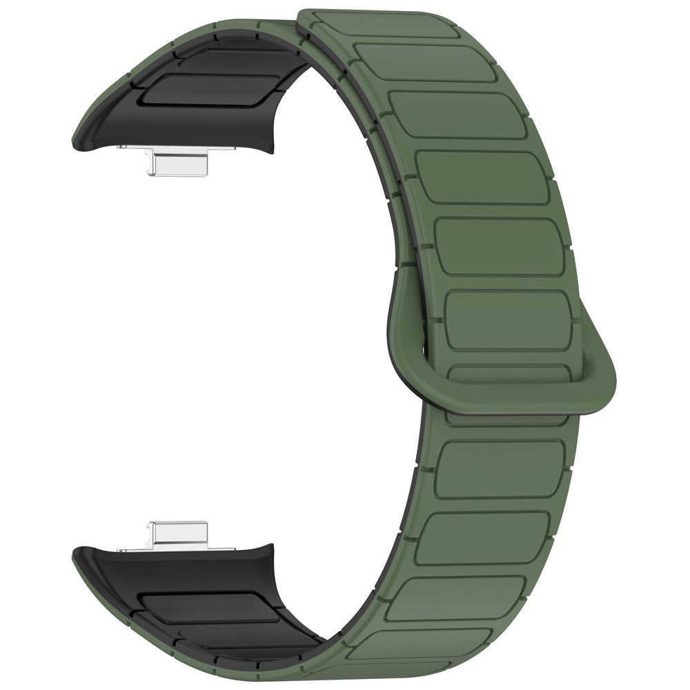 Xiaomi Smart Band 10 Pro / 9 Pro / 8 Pro Tofarget Magnetisk Fleksibel Plast Rem - Grønn / Svart