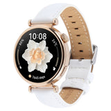 Garmin Lily 2 Active / Lily 2 EIDERWOOD Ekte Skinn Reim - Hvit
