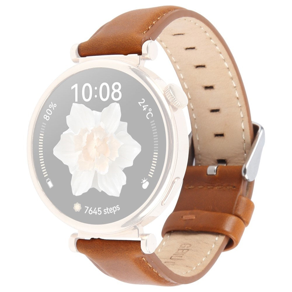 Garmin Lily 2 Active / Lily 2 EIDERWOOD Ekte Skinn Reim - Brun