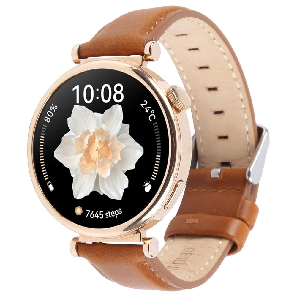 Garmin Lily 2 Active / Lily 2 EIDERWOOD Ekte Skinn Reim - Brun