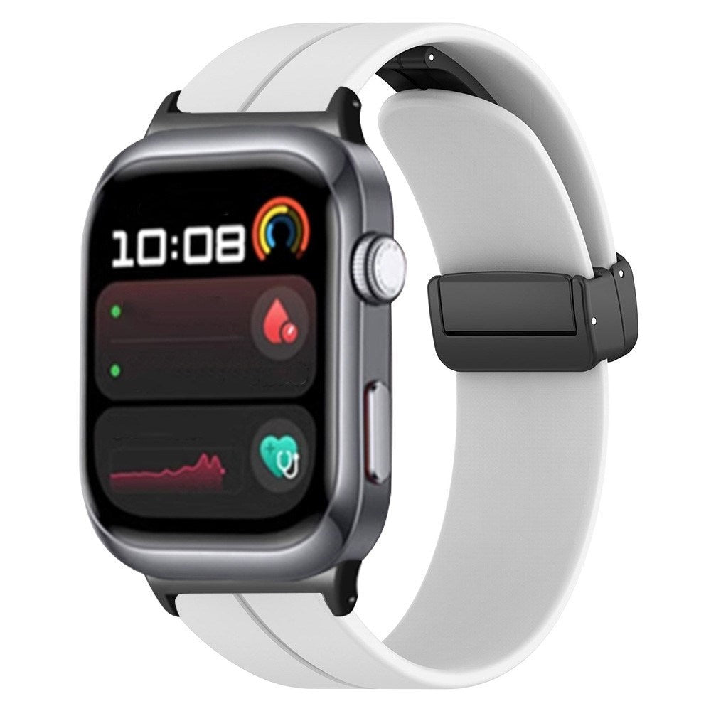 Huawei Watch D2 (48mm) EIDERWOOD Magnetisk Silikon Reim – Hvit