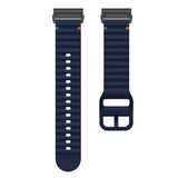 Universal Garmin 26mm QuickFit EIDERWOOD Wavy Silikon Reim - Blå