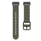 Universal Garmin 26mm QuickFit EIDERWOOD Wavy Silikon Reim - Grønn